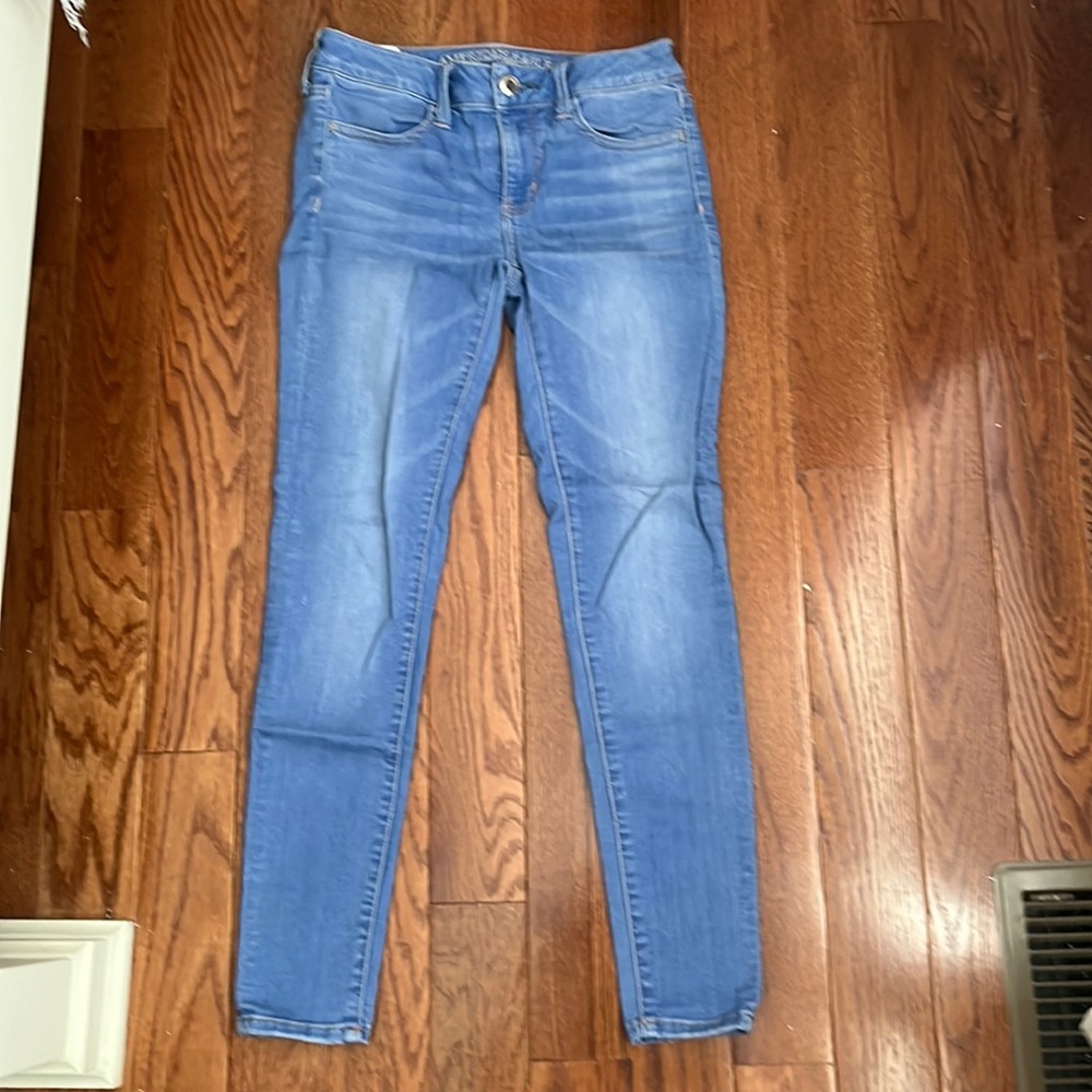 American Eagle Blue Skinny Jeans
